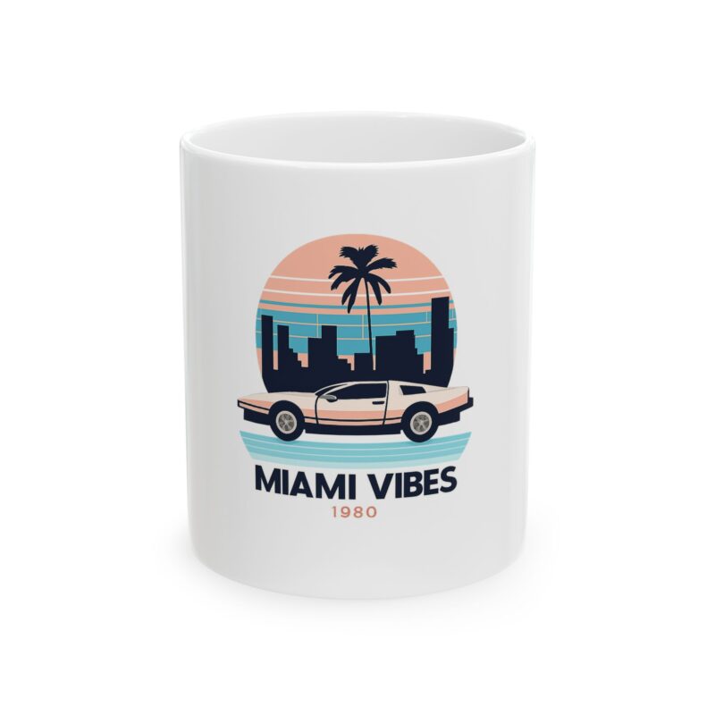 Miami Vice Car Mug White (11oz)